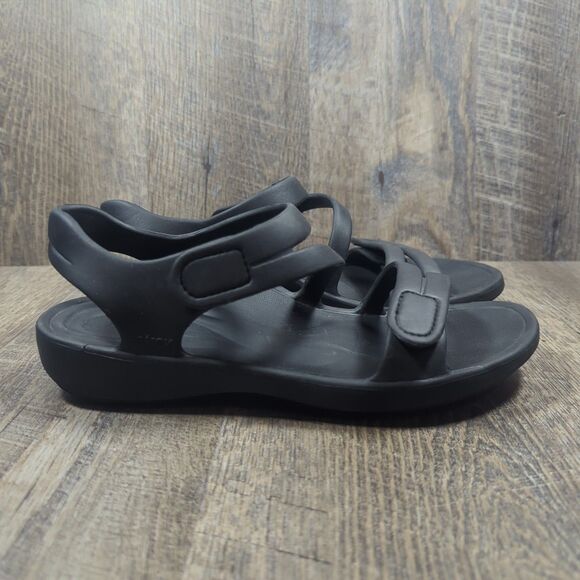 AETREX JILLIAN SPORT SANDALS BLACK WOMEN’S Size 8 LIGHTWEIGHT WATER FRIENDLY - Picture 2 of 13